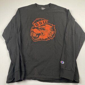 Oregon State Beavers T-Shirt Men’s L Long Sleeve Black By Champion